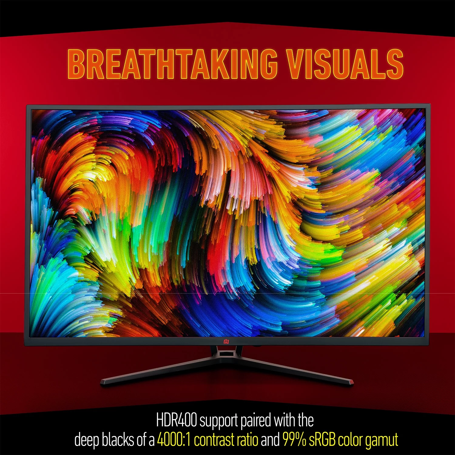 Deco Gear 39” Curved Gaming Monitor, 2560x1440, 1ms MPRT, 165 Hz, 16:9, HDR400, 4000:1, 2-Pack