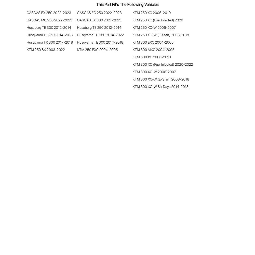 Tusk Engine Oil Seal Kit for Husqvarna TE 250 2014-2018