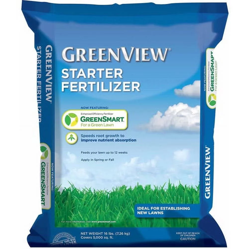 GreenView Starter Fertilizer - 16 lb. - Covers 5,000 Sq. ft.