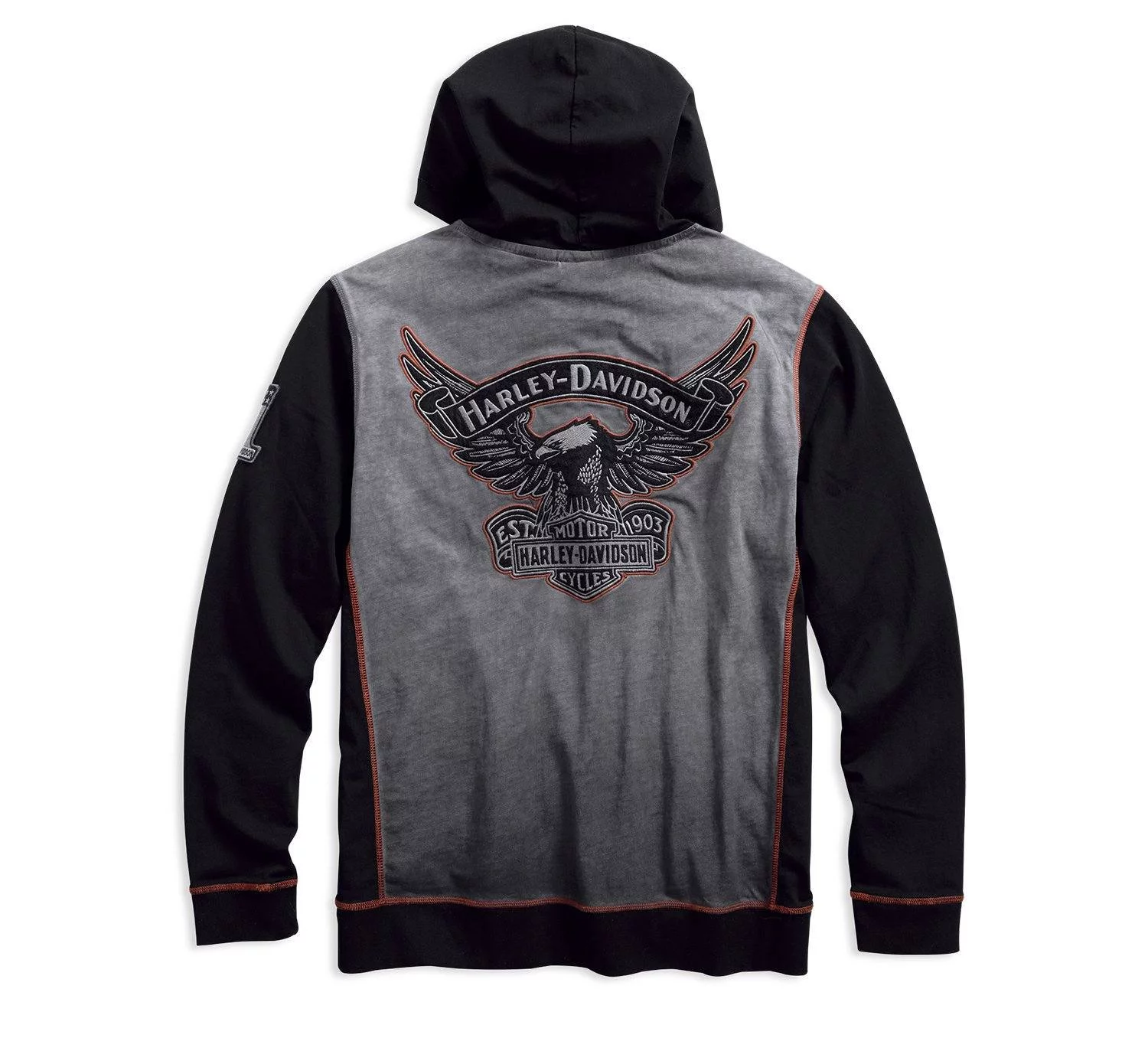 Harley-Davidson Official Men's Iron Block Pullover Hoodie - 99001-17VM