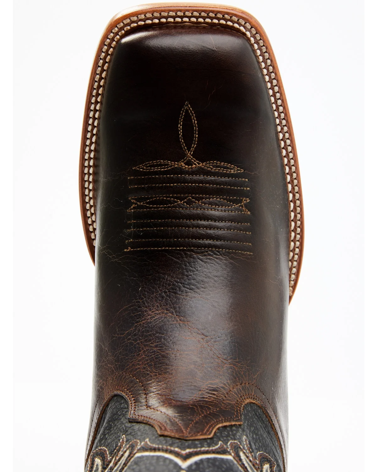 Cody James Men's Montana Western Boot Broad Square Toe Dark Brown 12 D(M) US