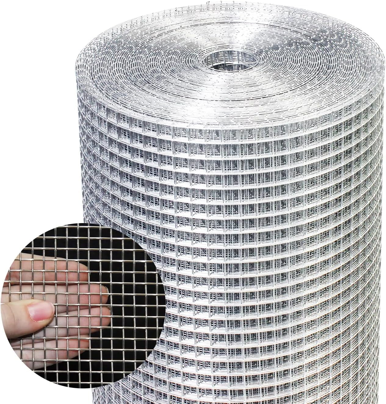 MINGFENG 48in x 100ft Hardware Cloth 23Gauge Chicken Wire Fencing for Garden Pet Cage Rabbit Net, 48