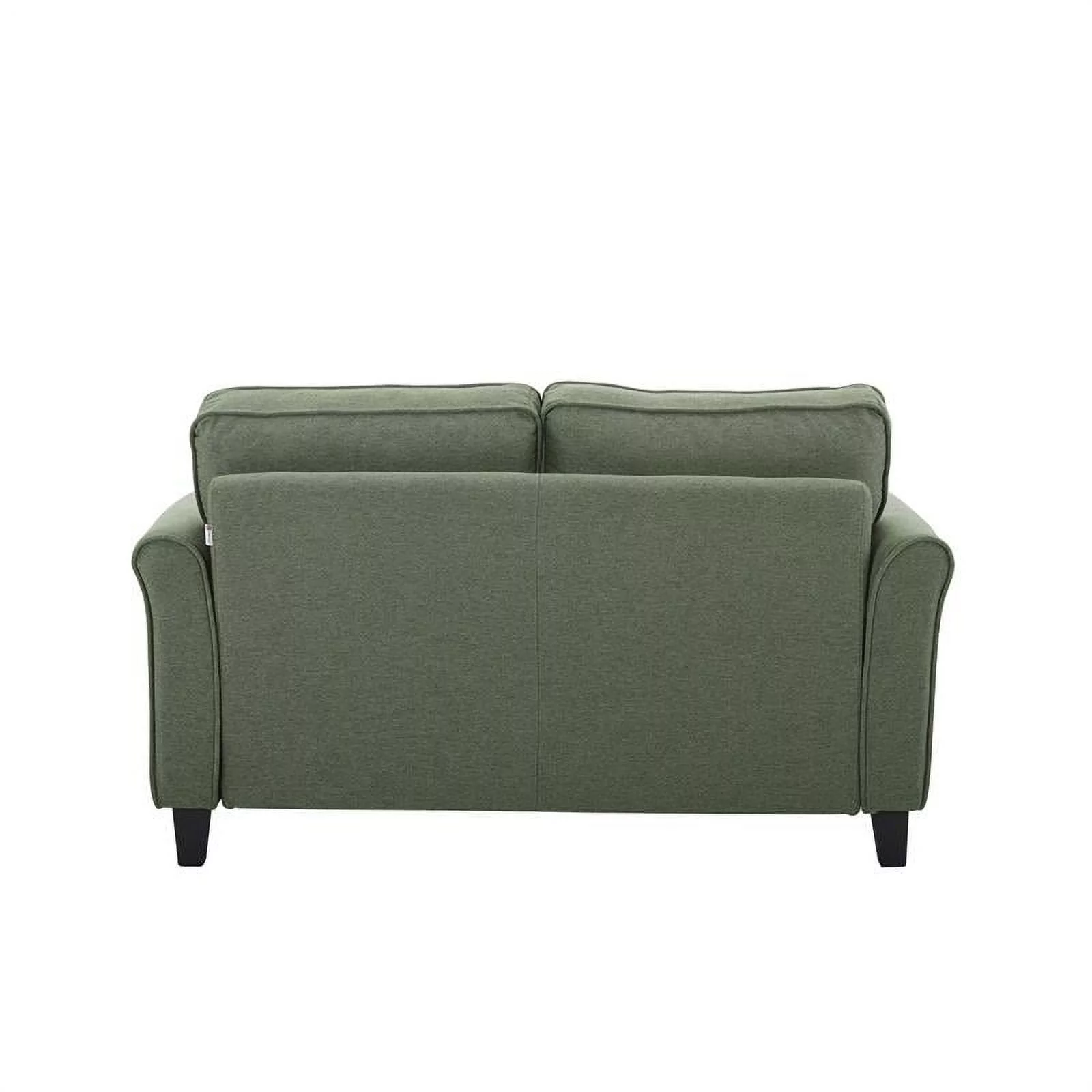 Lifestyle Solutions Helena Loveseat in Green Fabric Upholstery
