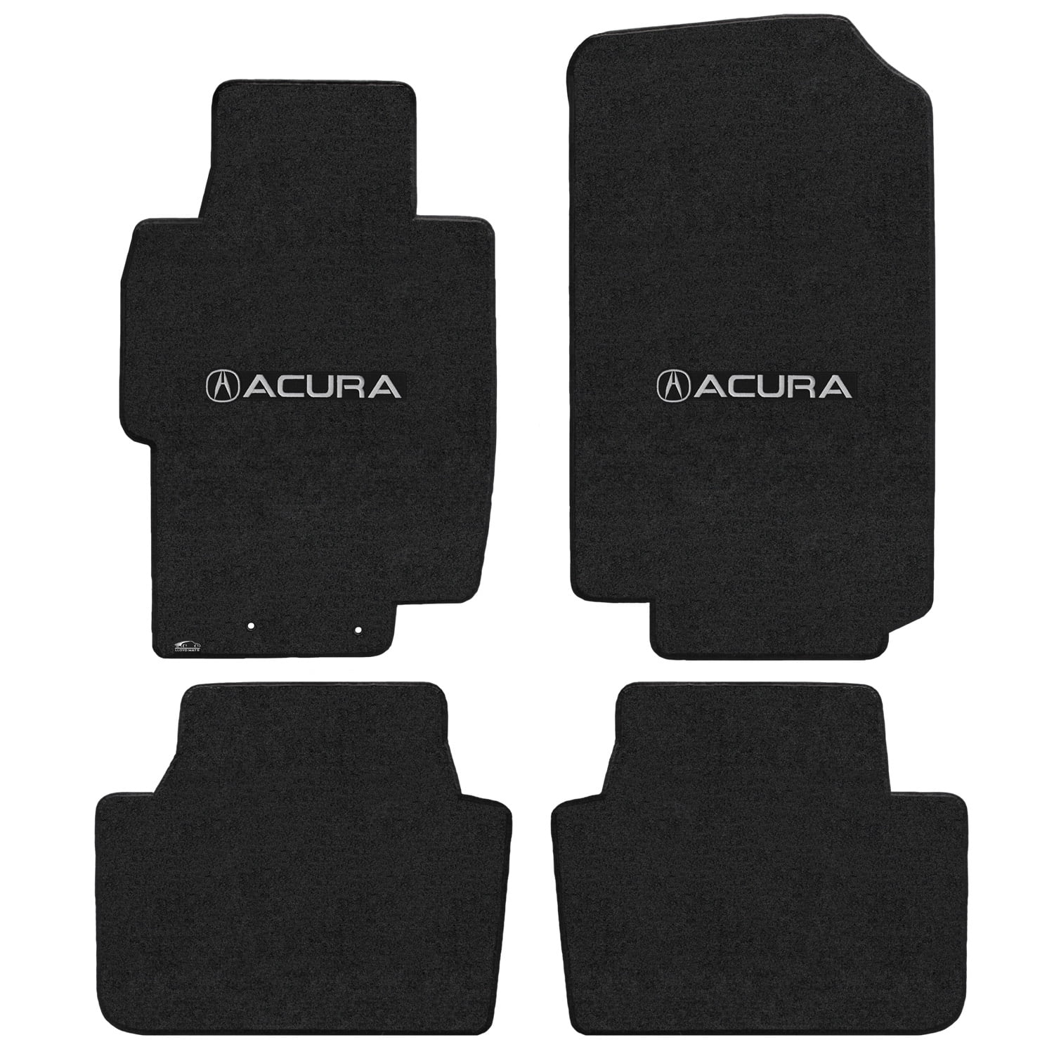 Lloyd Mats Custom Fit Floor Mats for Acura TSX 2004-2008 LogoMat 4Pc Set Charcoal