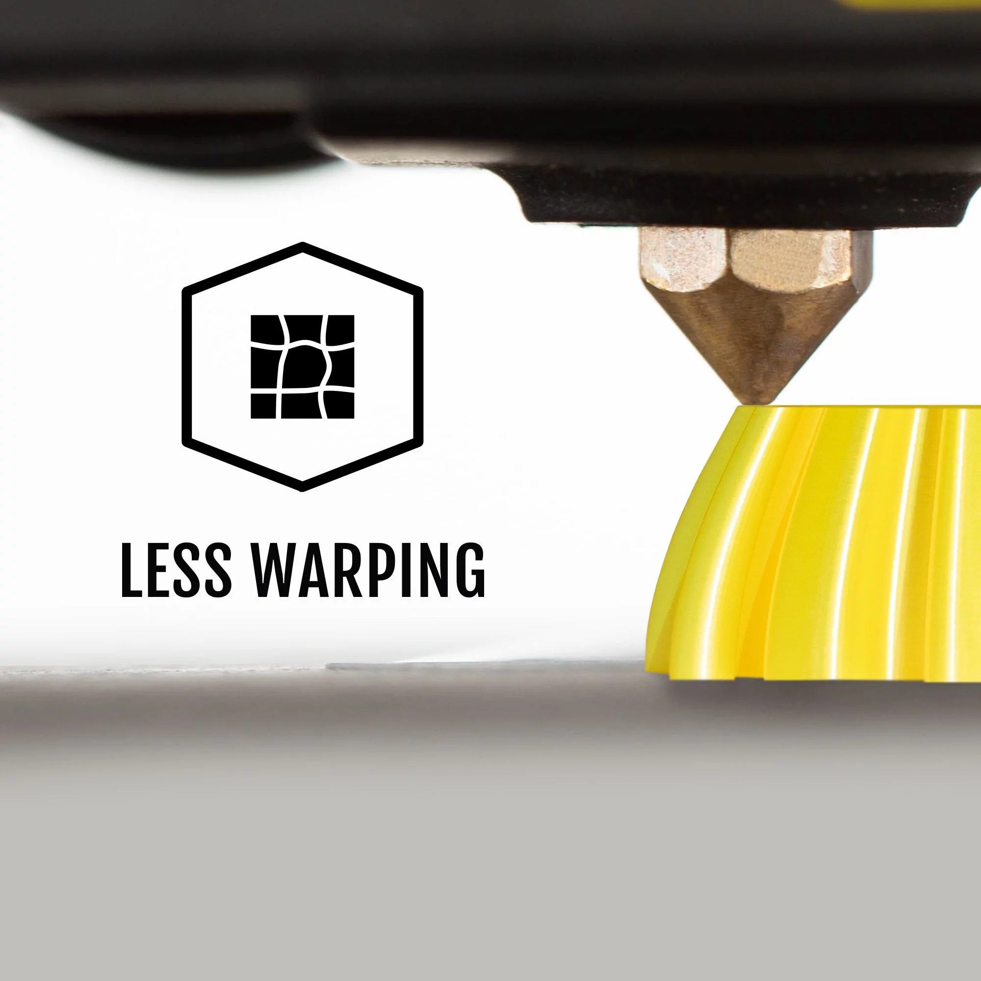 HATCHBOX Metallic Finish PLA 3D Printer Filament, Dimensional Accuracy +/- 0.03 mm, 1 kg Spool, 1.75 mm, Yellow