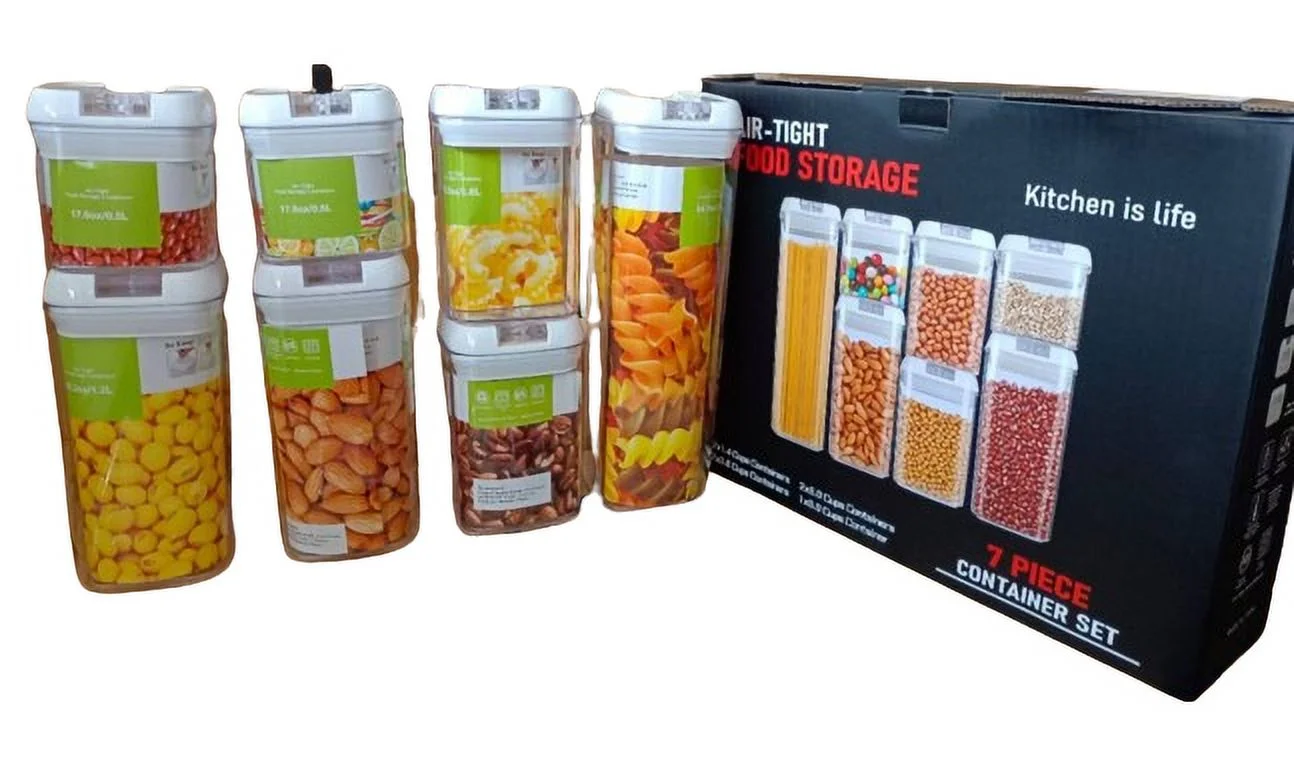 7 Pcs Airtight Food Storage Container BPA Free