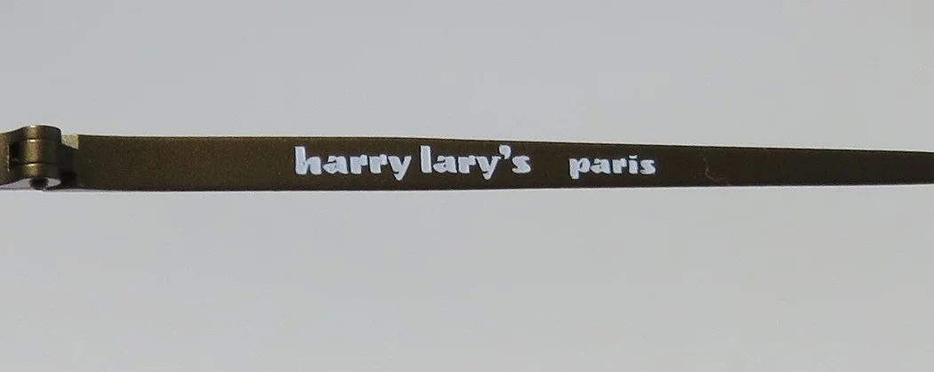 NEW HARRY LARY'S STRETCHY WOMENS/LADIES CAT EYE HALF-RIM OLIVE CAT EYES UNIQUE DESIGN FRAME DEMO LENSES 46-0-0 EYEGLASSES/SPECTACLES