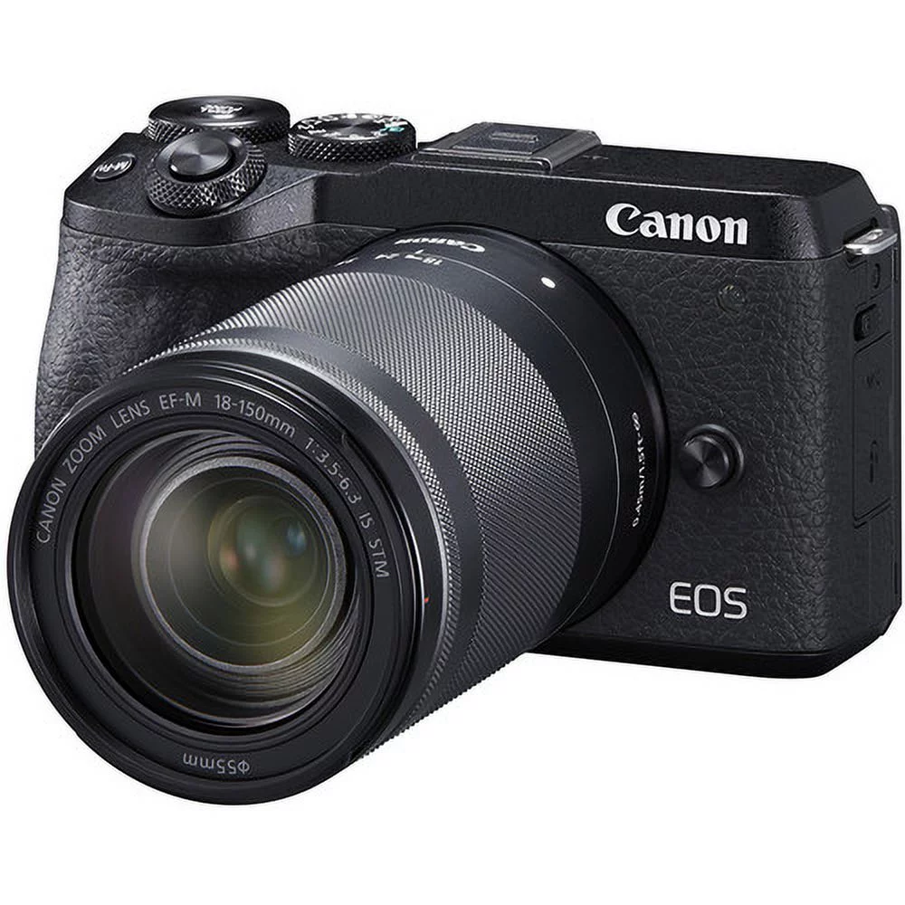 Canon EOS M6 Mark II Mirrorless Digital Camera w/ 18-150mm Lens (Black) 3611C021