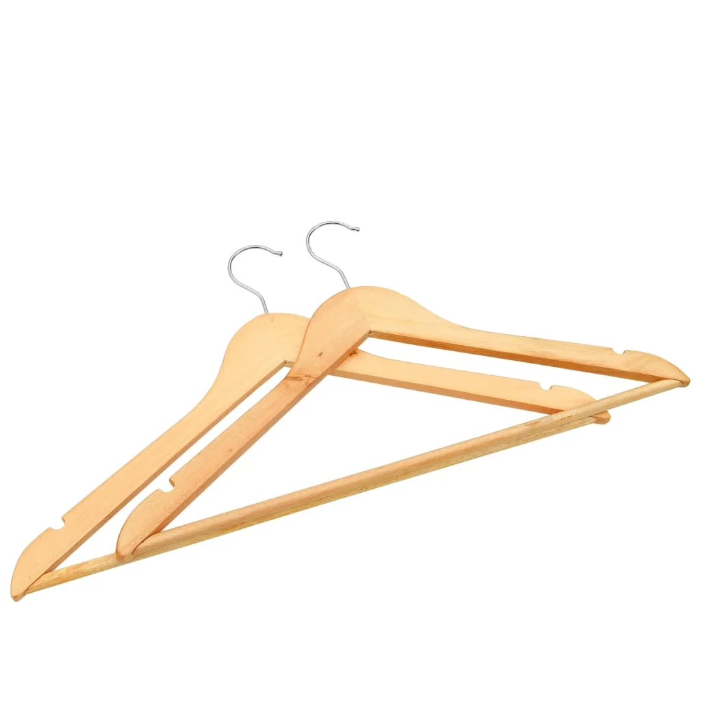 Tomshoo Non-slip Hardwood Clothes Hanger SetDurable and Sturdy, 20 pcs