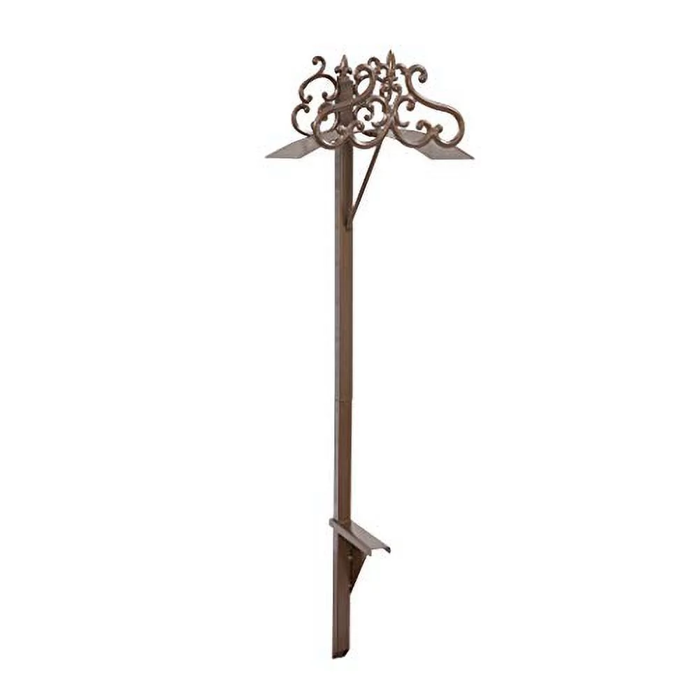 Hyde Park Decorative Metal  Hose Stand, Holds 125-Feet Of 5/8-Inch Hose, 41-Inch Height - Bronze