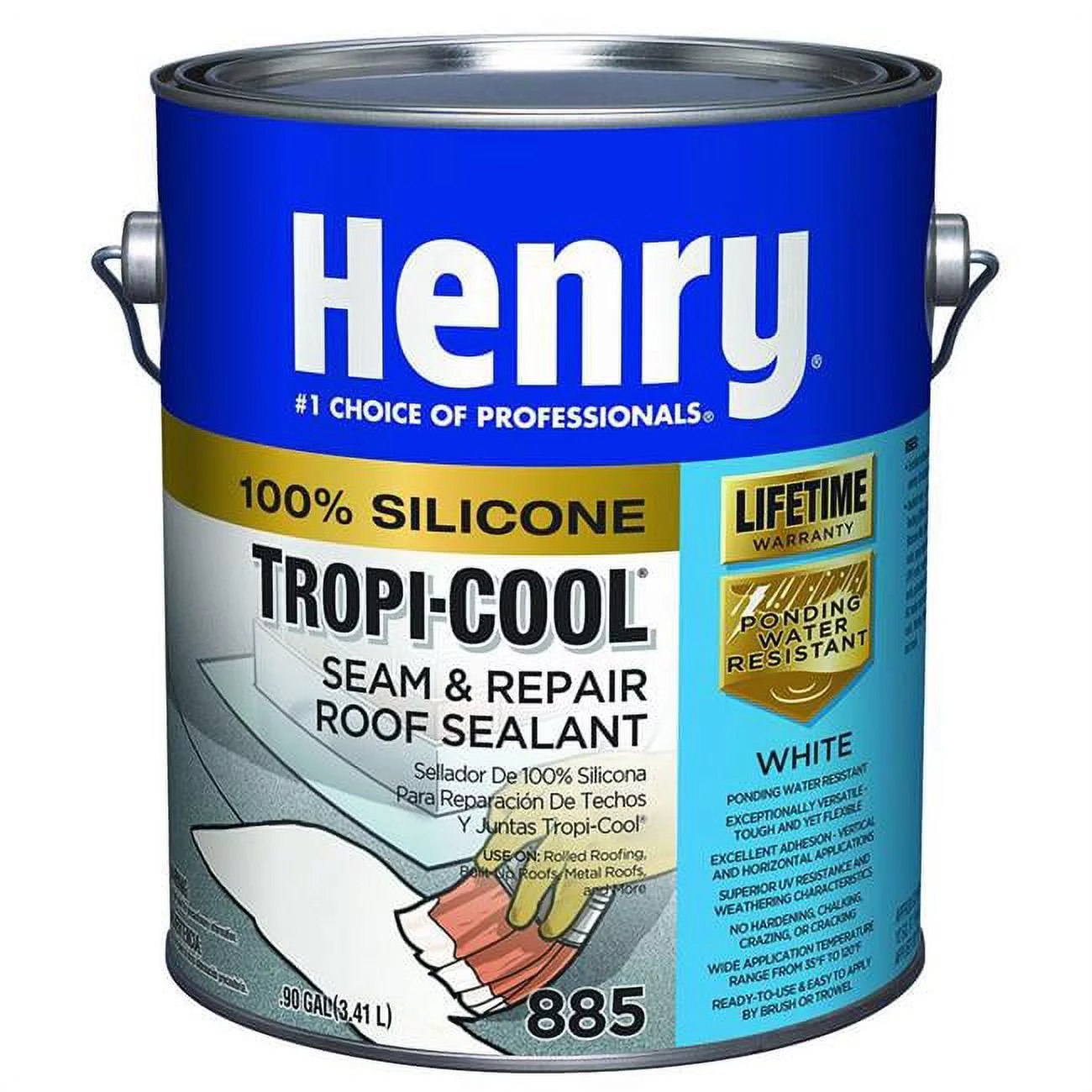 Henry Tropi-Cool 885 White Silicone Sealant 1 gal
