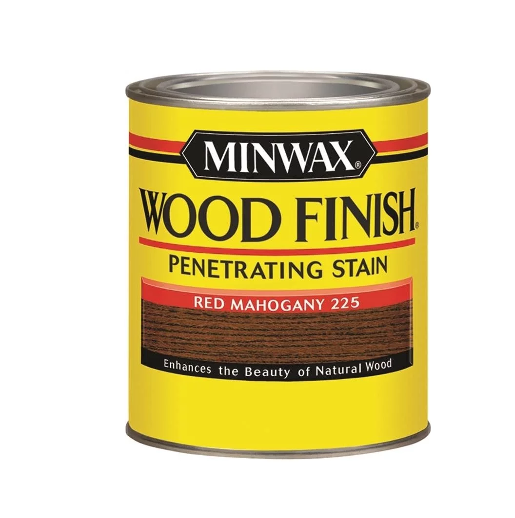 Minwax 70007444 Wood Finish Oil-Based Penetrating Stain, Red Mahogany, 1 Quart, Each