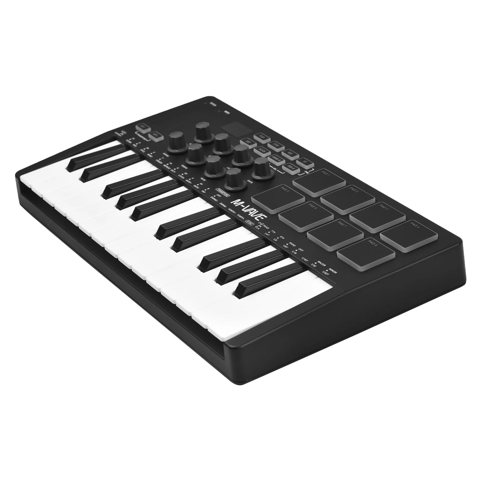 M-VAVE MIDI Control Keyboard, Portable USB Keyboard Controller with 25 Velocity Sensitive Keys - Enhance Your  Creation