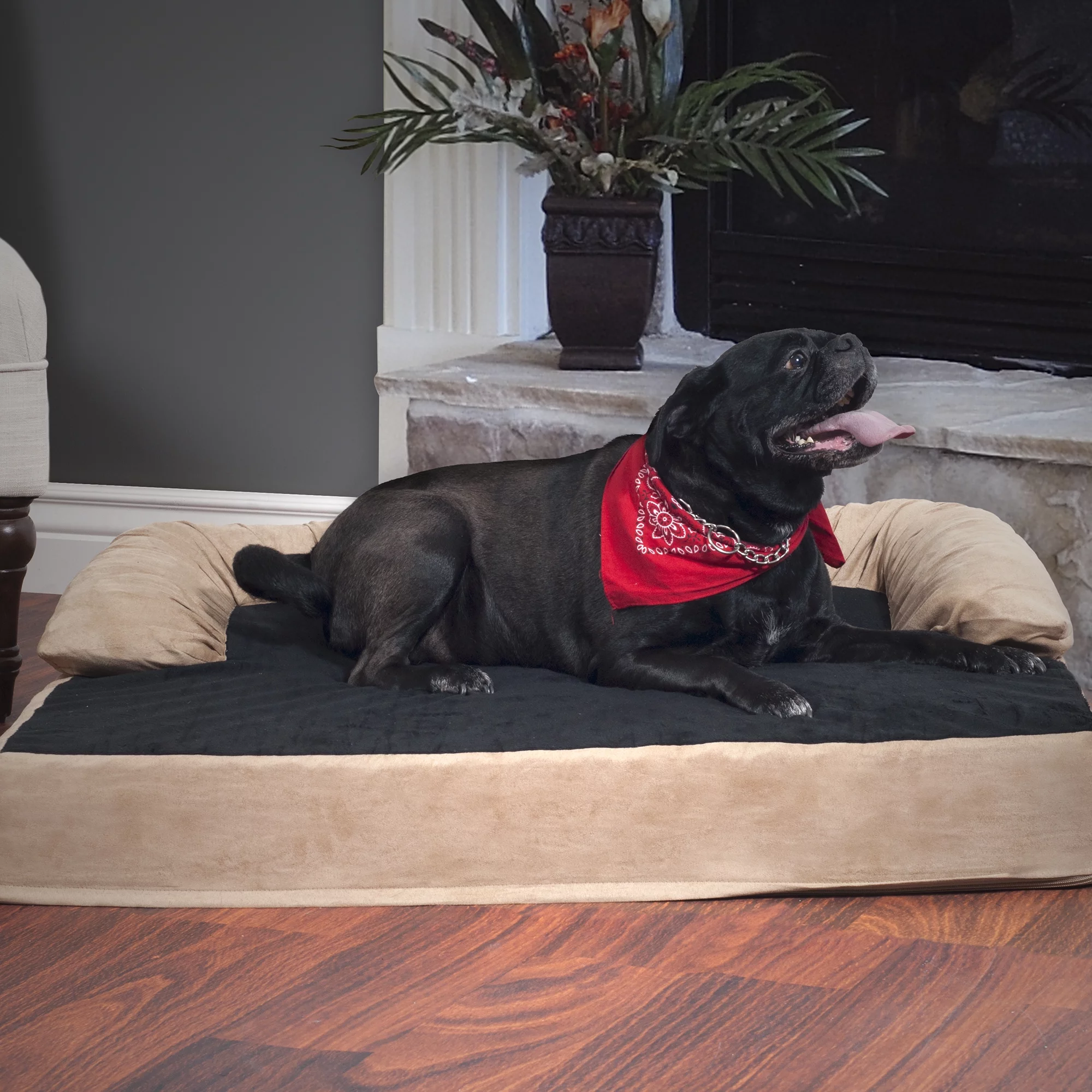 Petmaker Orthopedic Memory Foam Pet Dog Bed, X-Large, Brown