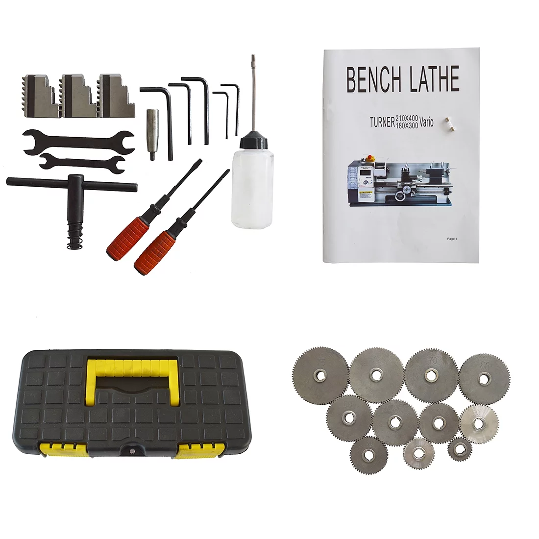 INTBUYING 8.3*31.5inch Metal Lathe Precision Metal Bench Lathe (Inch Thread) 900W