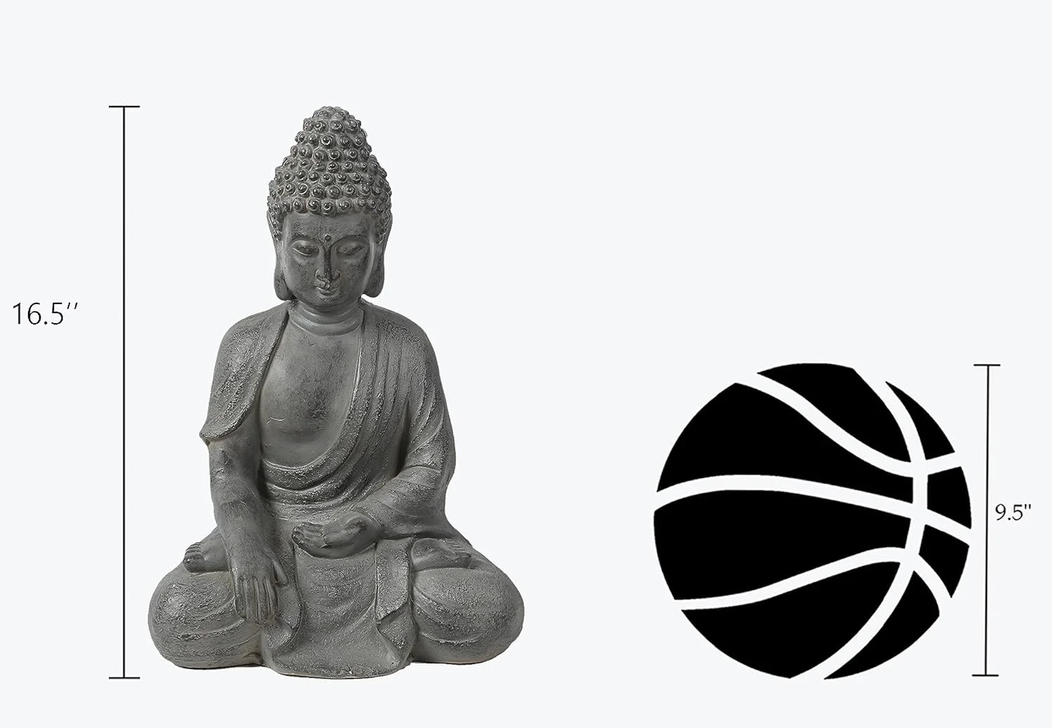 Large Buddha Statue Outdoor And Indoor 16.5