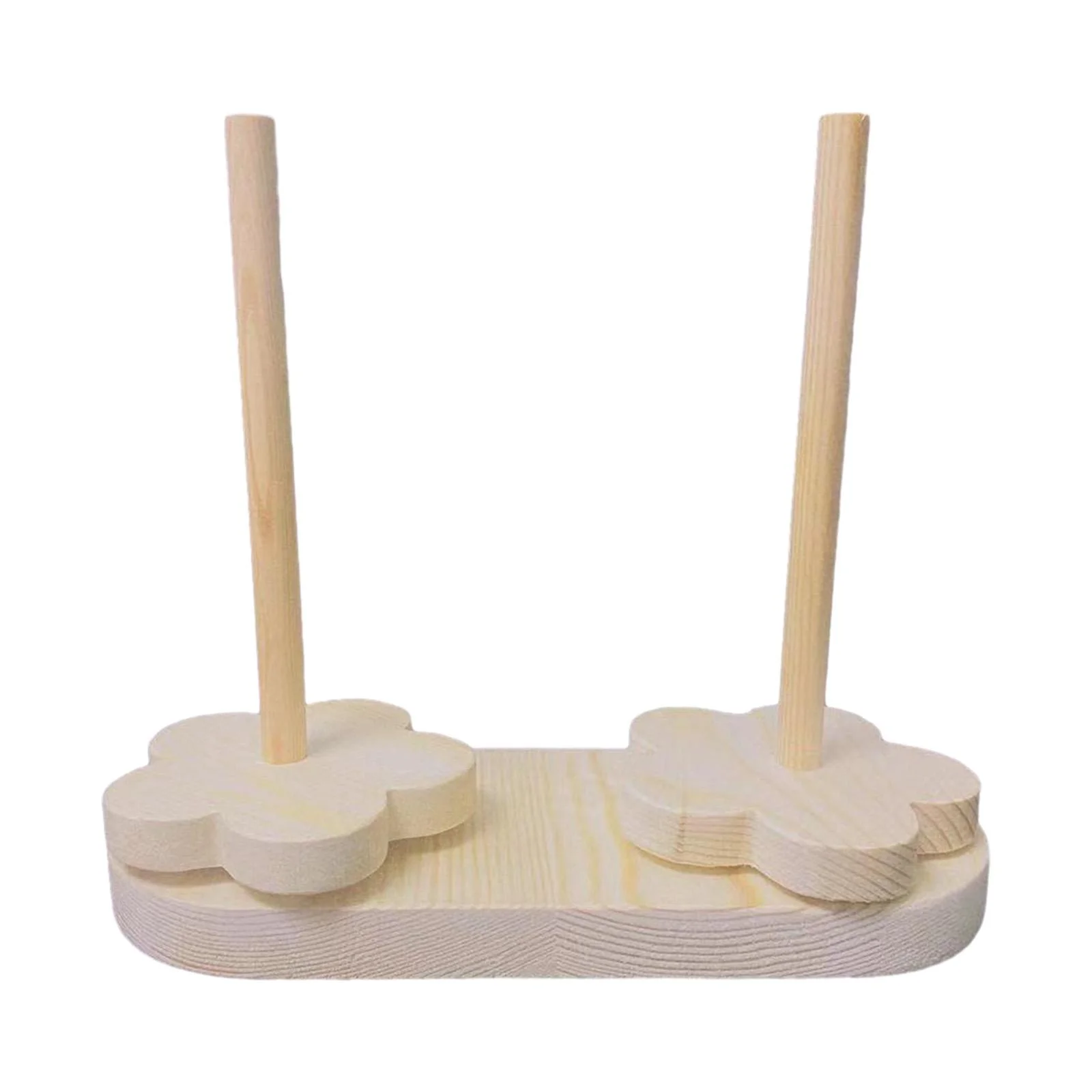 Yarn Holder,Double Yarn Ball Holder Dispenser Crocheting,Wood Yarn Holder Stand Spindle Sewing Tool Rack,Yarn Rolling Holder Prevent Thread Tangling,Embroidery Thread Storage Stand Rack