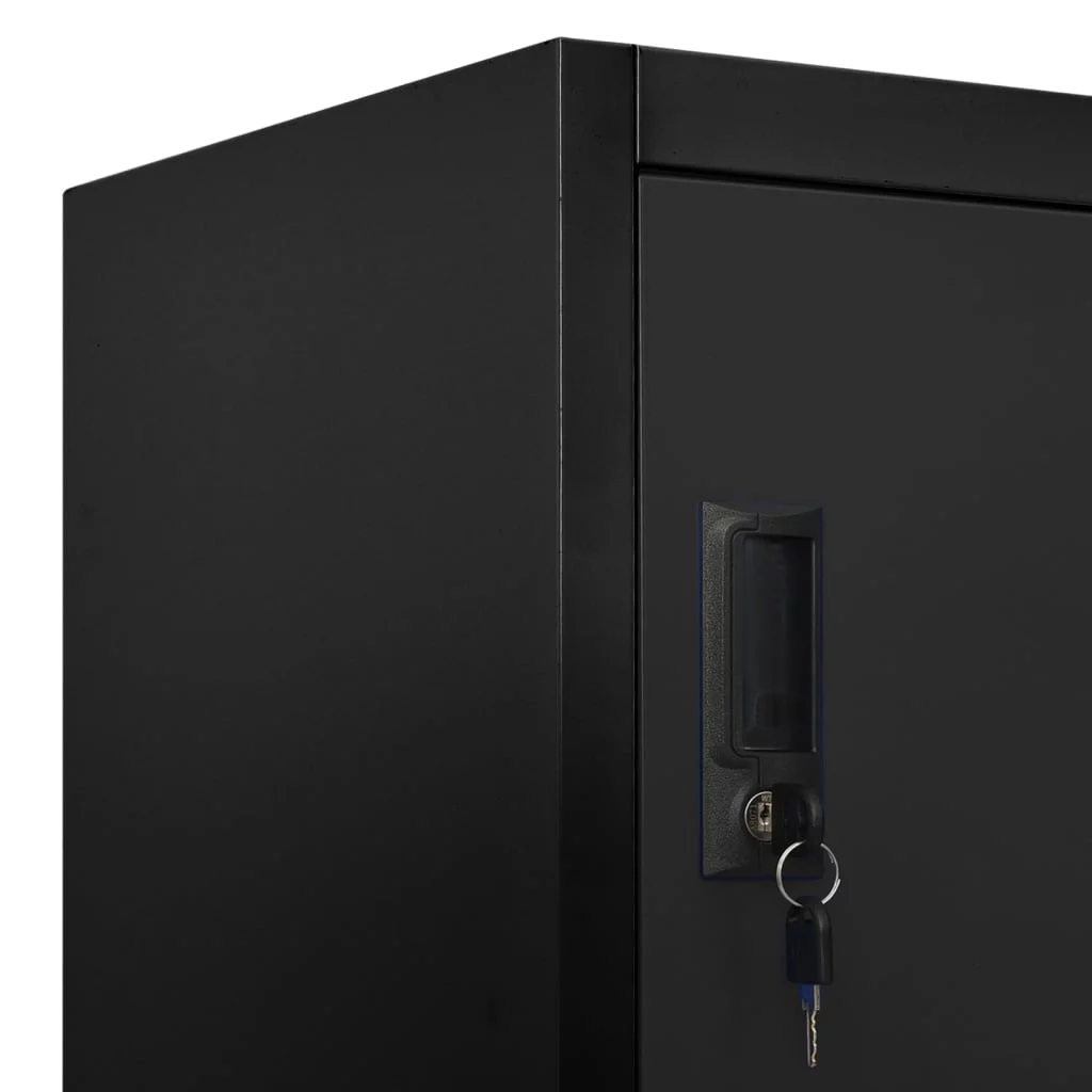 Locker Cabinet Black 35.4