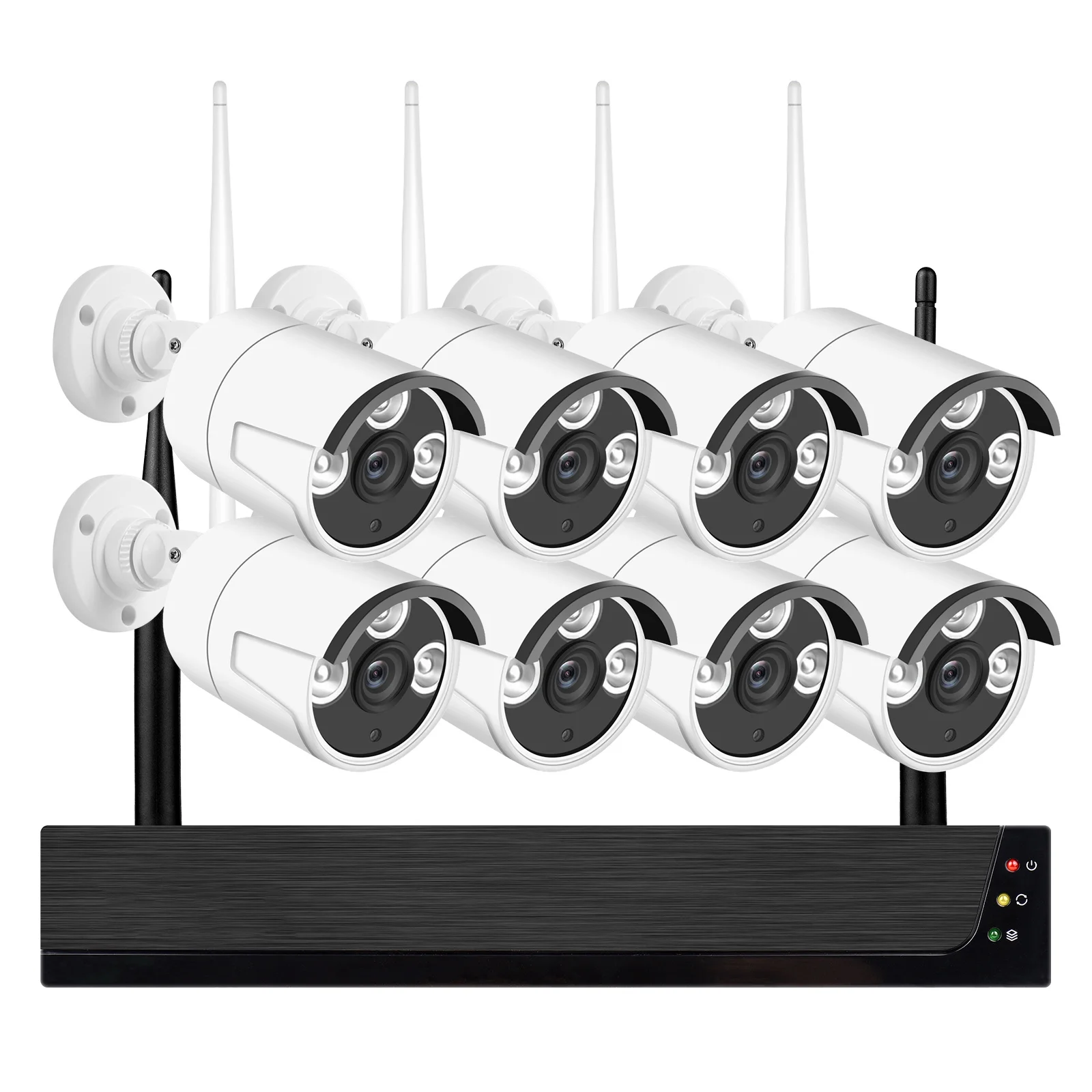 Wireless Camera System,8pcs 1080p Ip Vision 1080p Camera App Remote Alert App 2.0mp Indoor Remote No Drive 8ch 1080p With Vision Cctv Nvr Vision 1080p Vision Alert