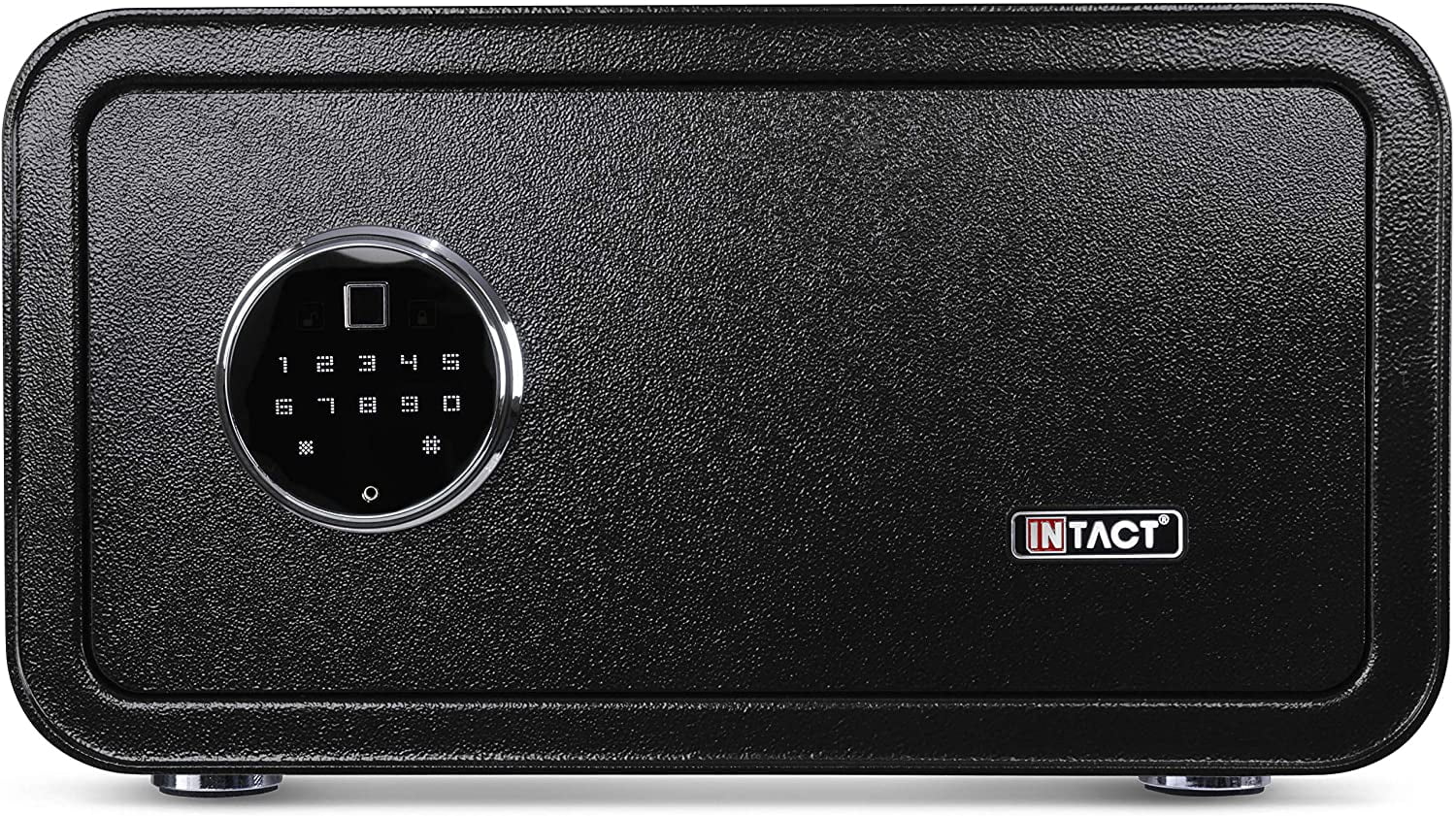 Intact Large Quick Access Biometric Fingerprint Security & Gun Safe with Full Keypad Wide