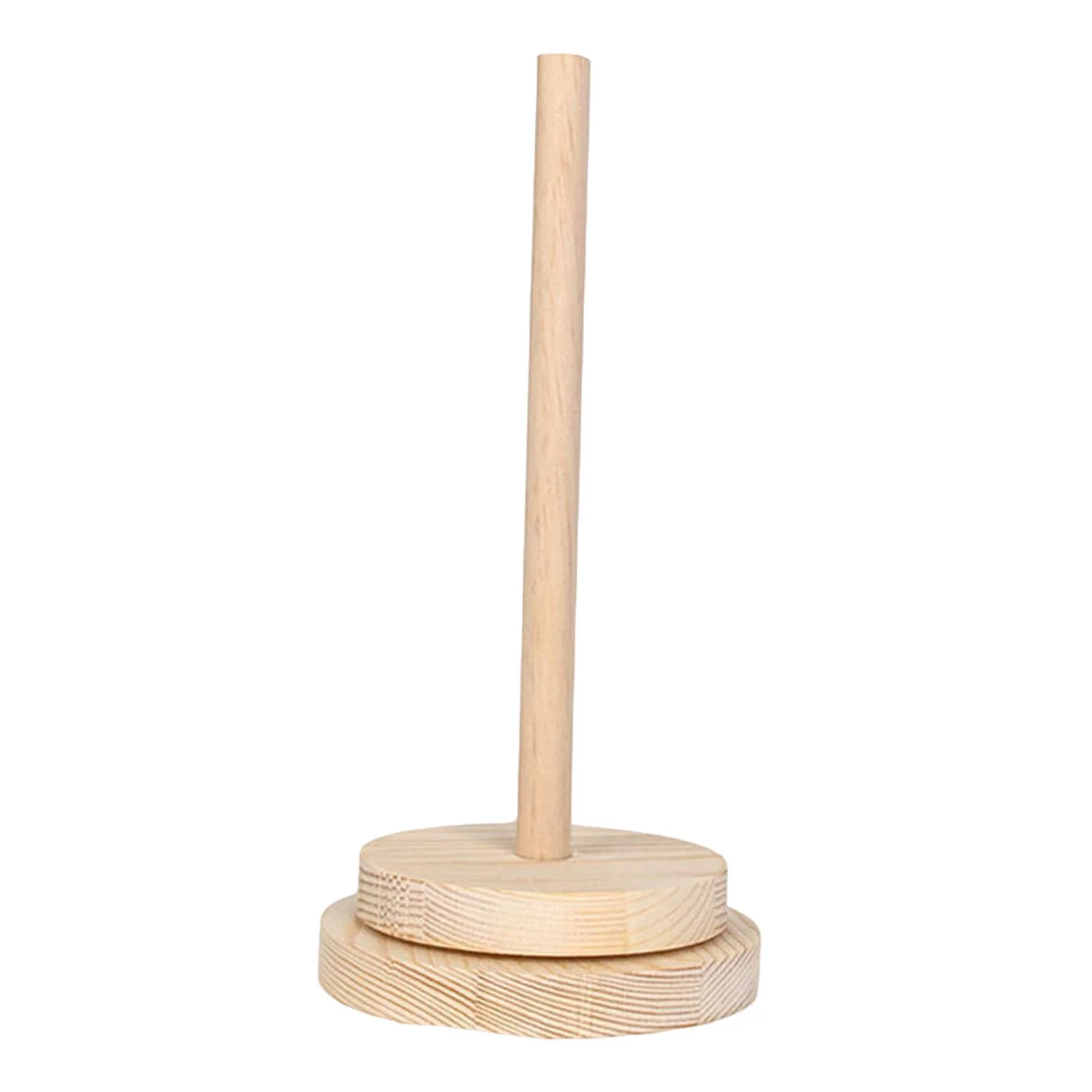 Wooden Yarn Holder, Revolving Yarn Rack Handcrafted Yarn Rolling Holder for Sewing Prevent Yarn Tangling, Winding Crochet Yarn Knitting Adults S