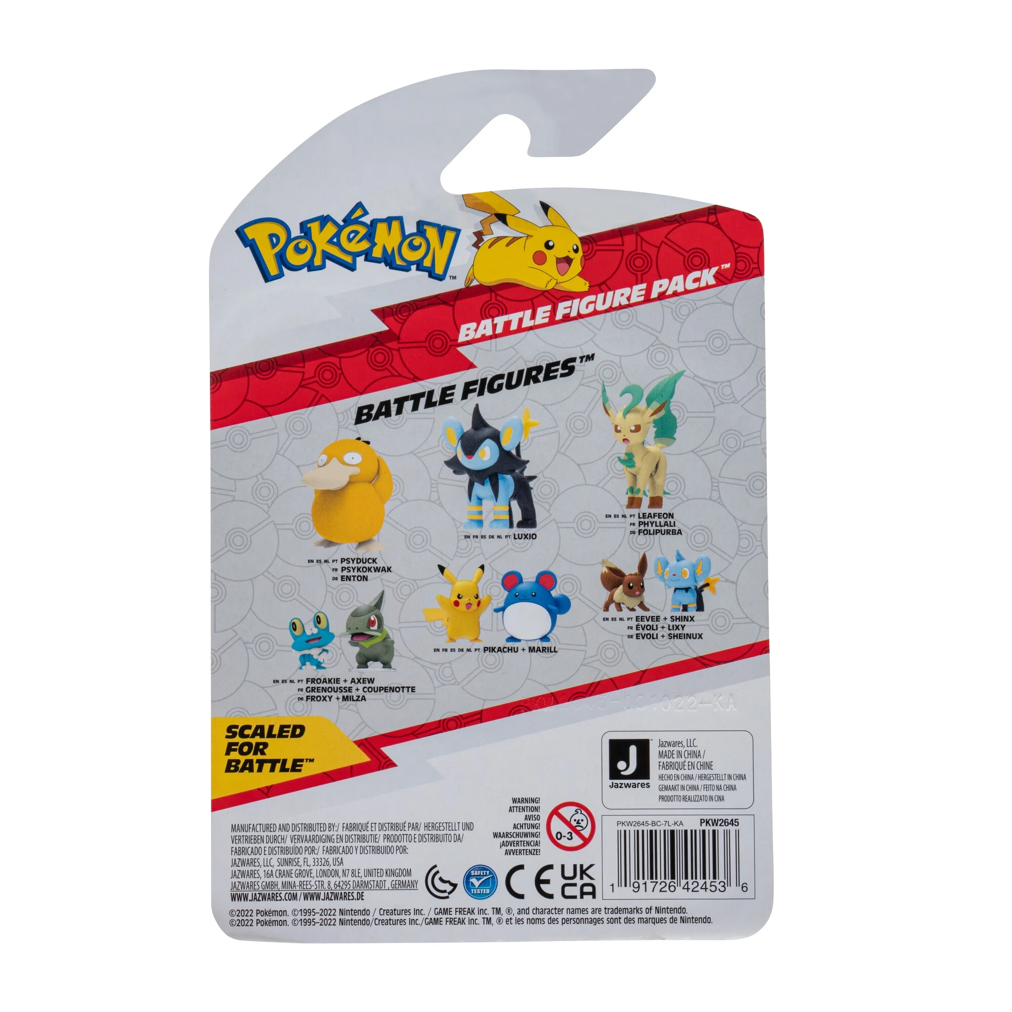 Pokemon Battle Figure 2 Pack - Features 2 inch Axew & Froakie