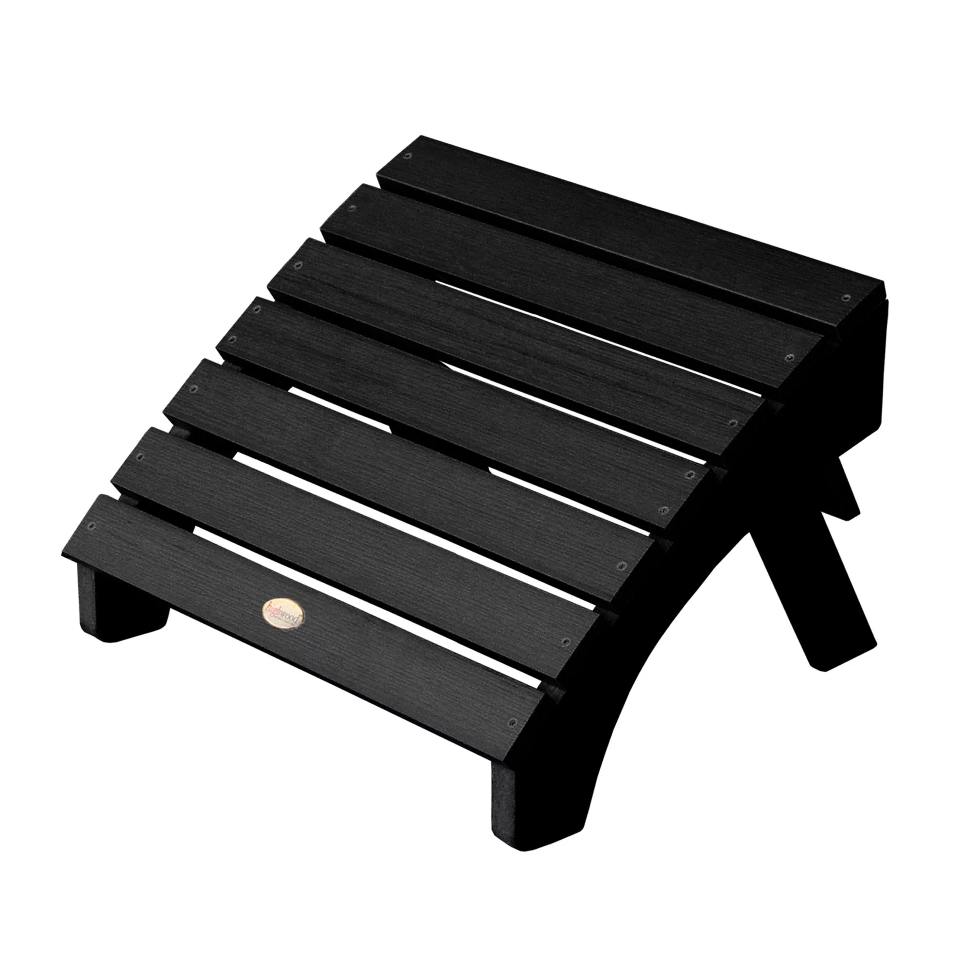 Highwood 5pc Hamilton Folding & Reclining Adirondack Set with 2 Folding Ottoman & 1 Folding Adirondack Side Table