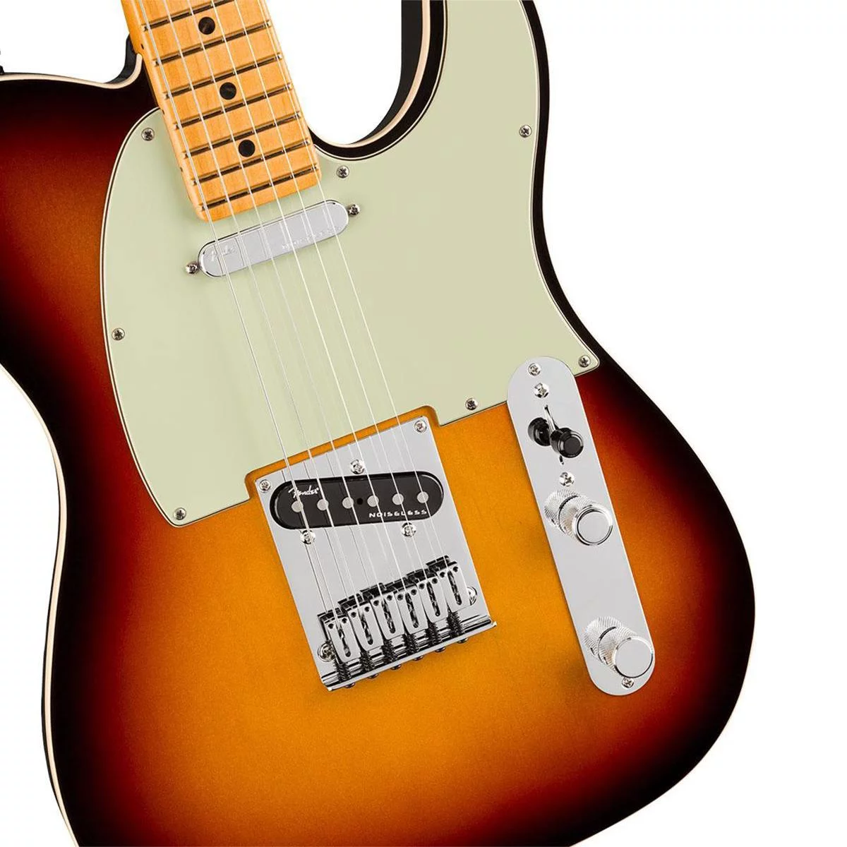 Fender American Ultra Telecaster Electric Guitar (Ultraburst, Maple Fretboard)