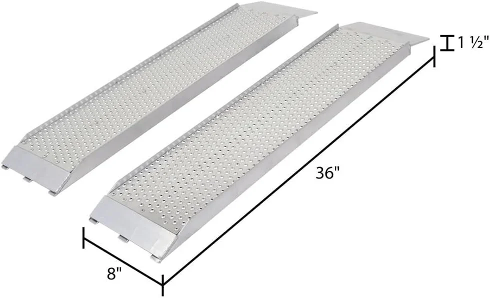 S-368-1500-P Dual Runner Shed Ramps with Punch Plate Surface - 8