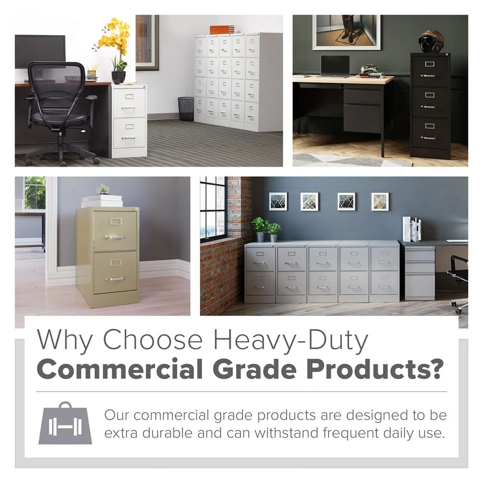 Scranton & Co 2 Set of Vertical File Cabinet and Adjustable Mobile File Caddy