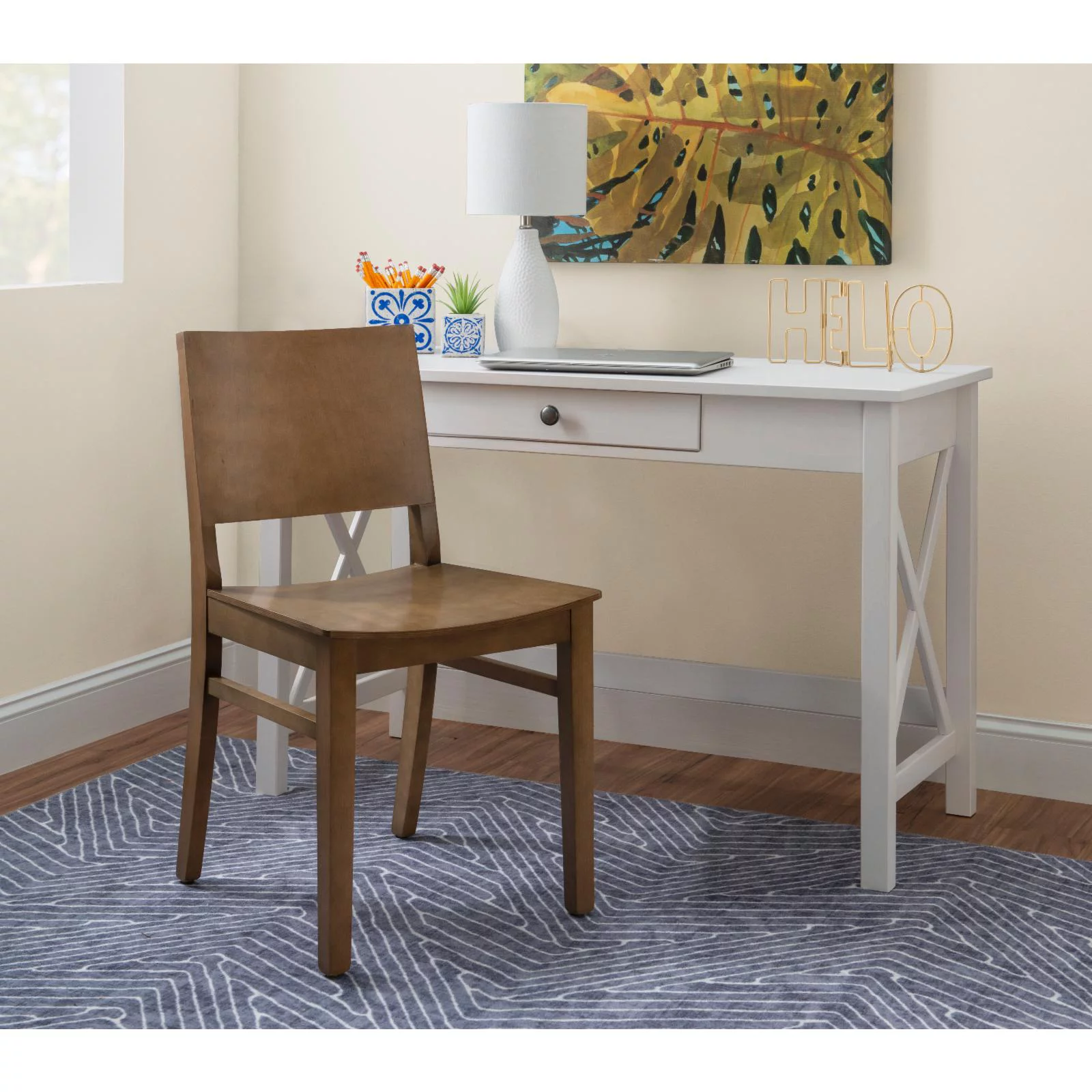 Linon Devin Dining Chair - Natural - Set of 2