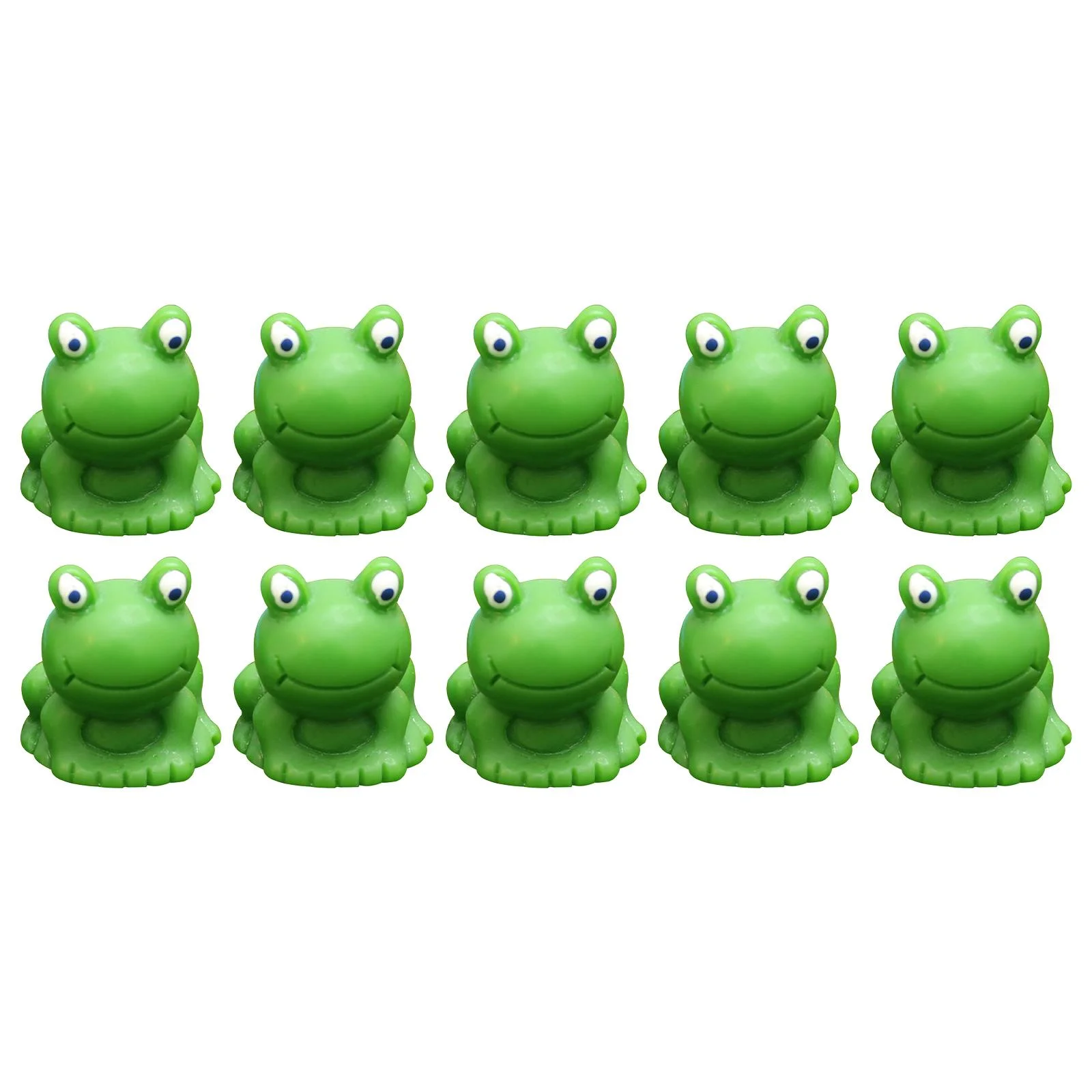figatia 10Pcs Mini Frogs Garden Decor Resin Frog Figurines Animal Figure Tiny Resin Frogs Sculpture for Landscape Farmhouse Dollhouse