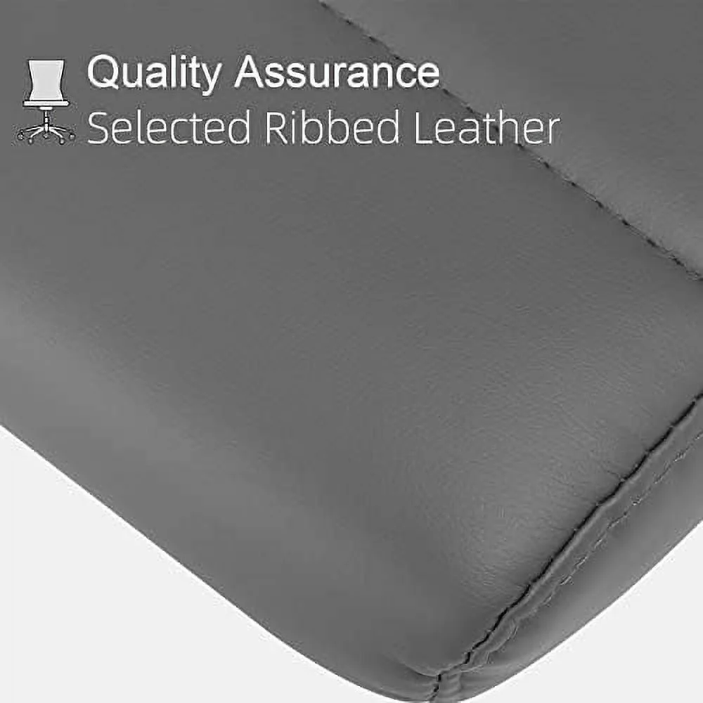 JYHOME Armless Office Chair  Leather Modern Desk Chair Swivel Task Chair  Small Conference Room Chairs Ribbed Computer Chair Without Arms.