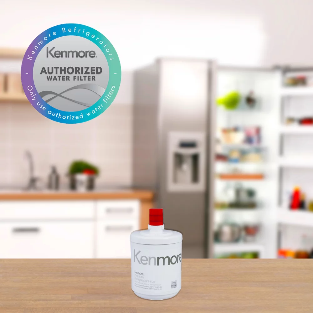 Kenmoreclear Premium Refrigerator Water Filter 9890 Replacement Kenmore 469890 46-9890 ADQ72910902 ADQ72910907 Model GEN11042FR-08 (4 Pack)