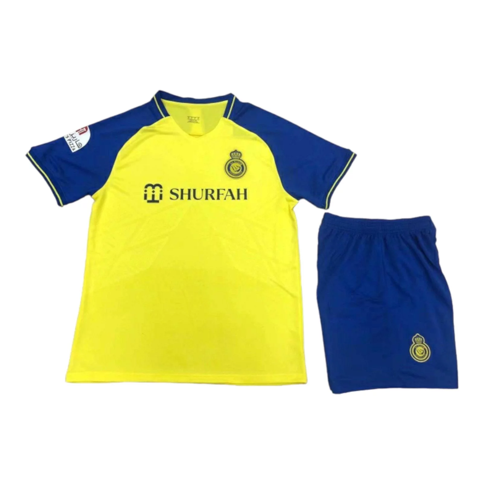 Men's | RONALDO #7 ALNASSR Futbol Sports Soccer Jersey T-Shirts & Shorts YELLOW-00133*