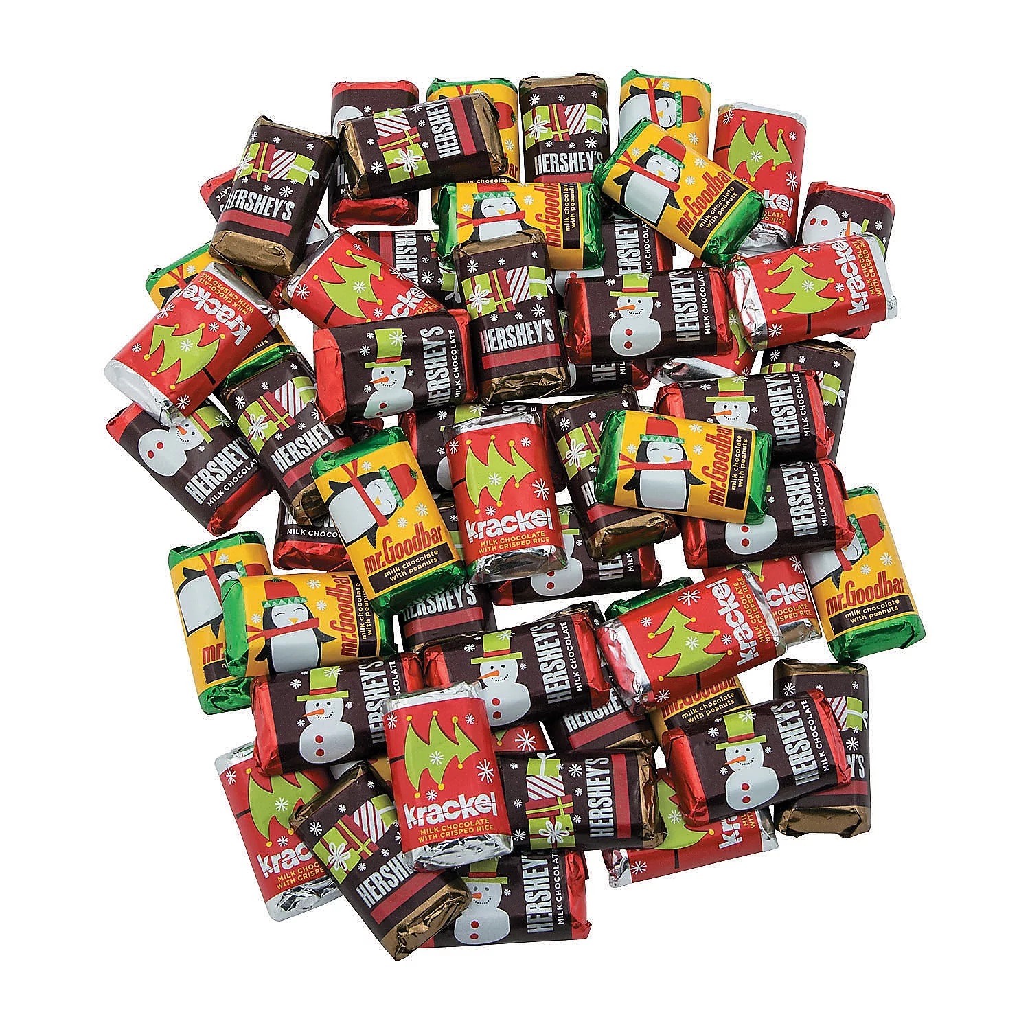 Hershey’s® Miniatures Holiday Christmas Chocolate Candy Assortment, Edibles, Christmas, 60 Pieces