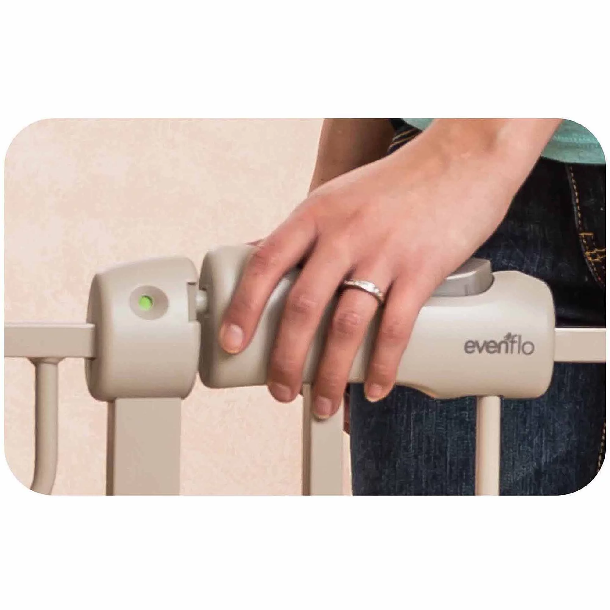 Evenflo Easy Walk-Thru Pressure-Mounted Pass-Through Gate, 29