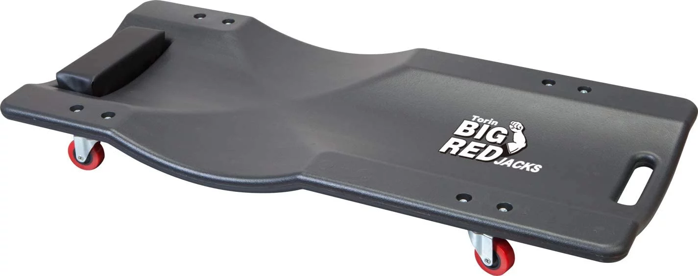 Big Red Blow Molded Plastic Rolling Garage/Shop Creeper: 36