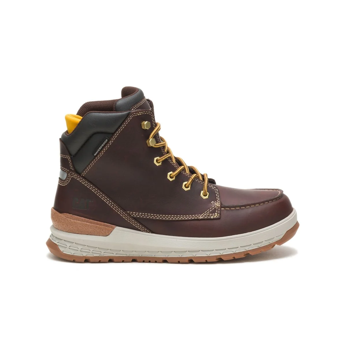 Caterpillar Impact Waterproof Work Boot Men Friar Brown
