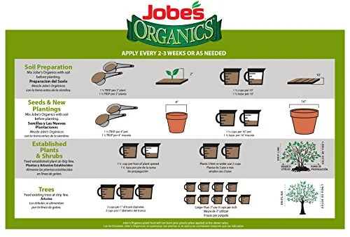 Jobe’s Organics Granular All Purpose Fertilizer, Easy Plant Care Fertilizer for Vegetables, Flowers, Shrubs, Trees, and Plants, 4 lbs Bag