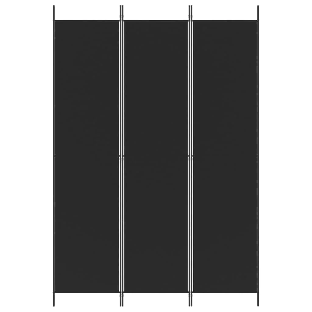 Anself 3-Panel Room Divider Black 59.1
