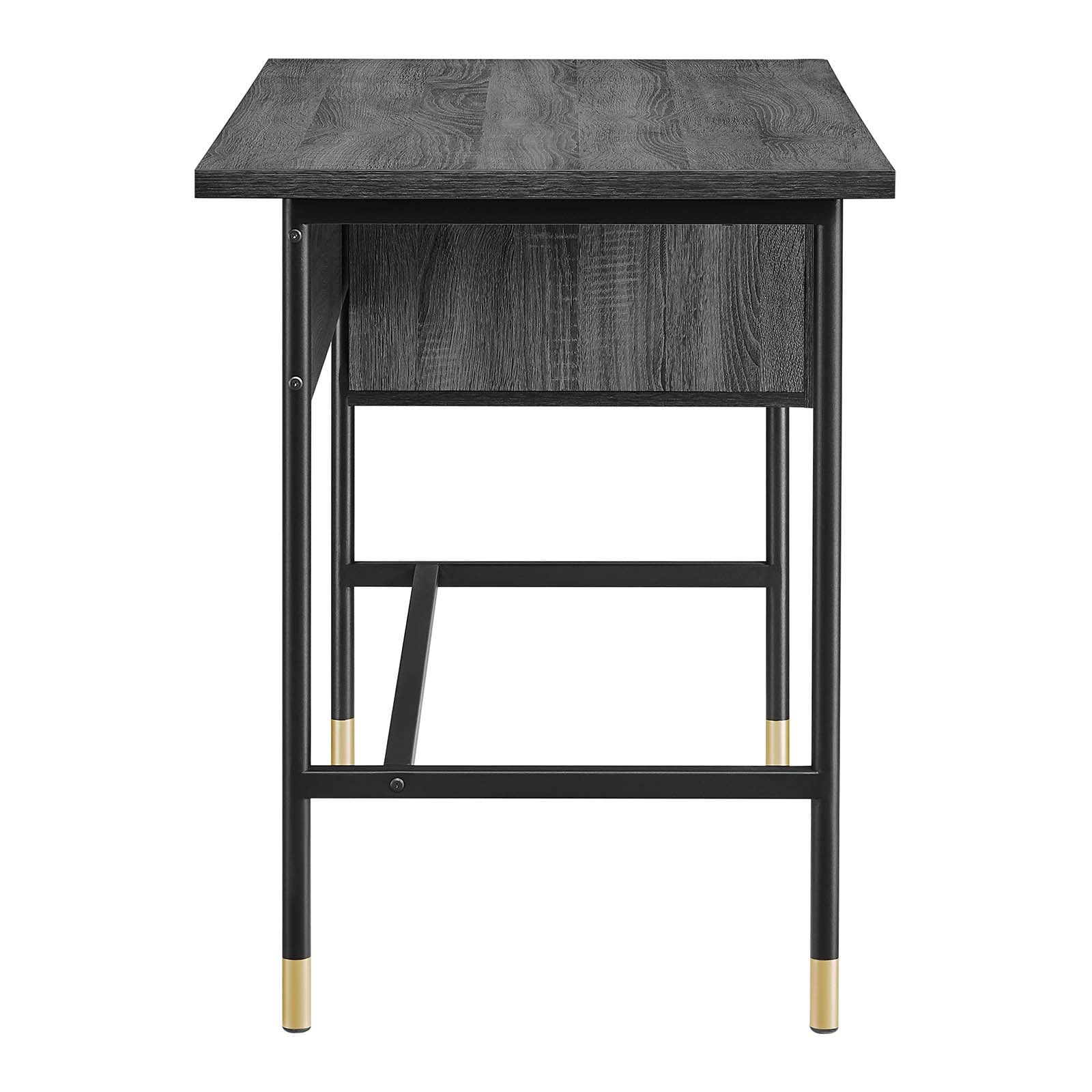 Modway Nexus Office Desk in Black Charcoal