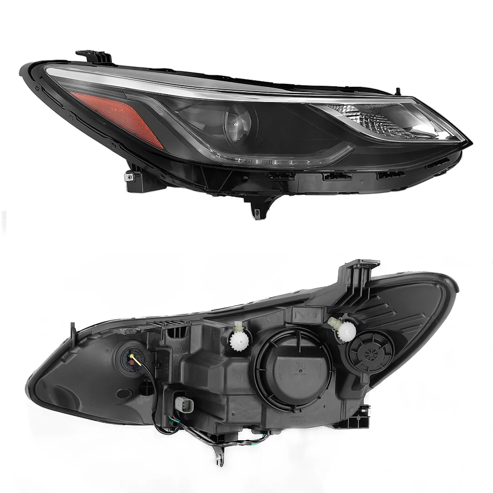 AKKON - Headlights For 2016 2017 2018 2019 Chevy Cruze 4Door LED Halogen DRL Projector Chrome Headlamps Right Passenger Side