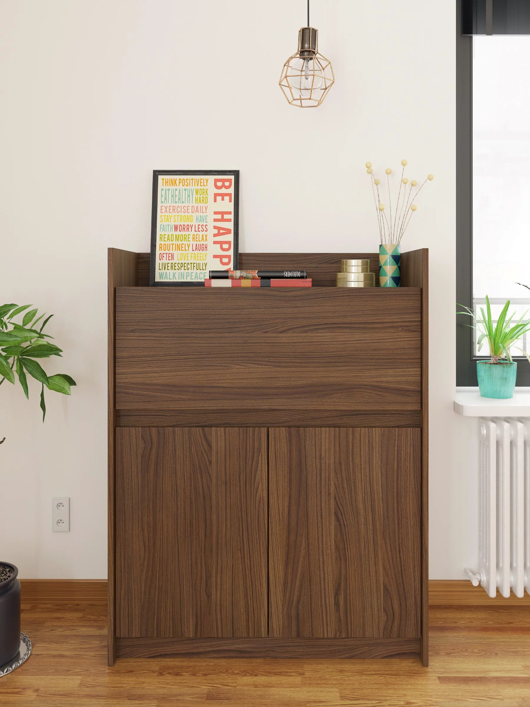 Nexera 351631 Chrono Secretary Desk, Walnut