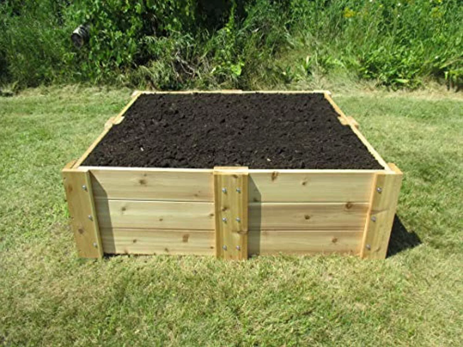 Infinite Cedar RB4x4x16.5 Deep Root Cedar Raised Garden Bed, 4 ft. x 4 ft. x 16.5 in.