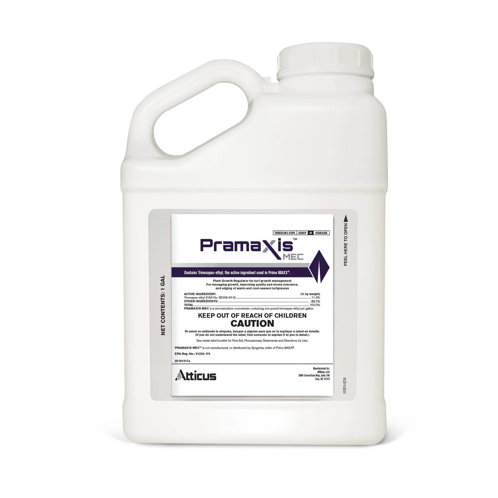Pramaxis MEC Plant Growth Regulator (1 Gal) by Atticus – Compare to Primo Maxx – Growth Control of Turfgrasses - Trinexapac-Ethyl 11.3%