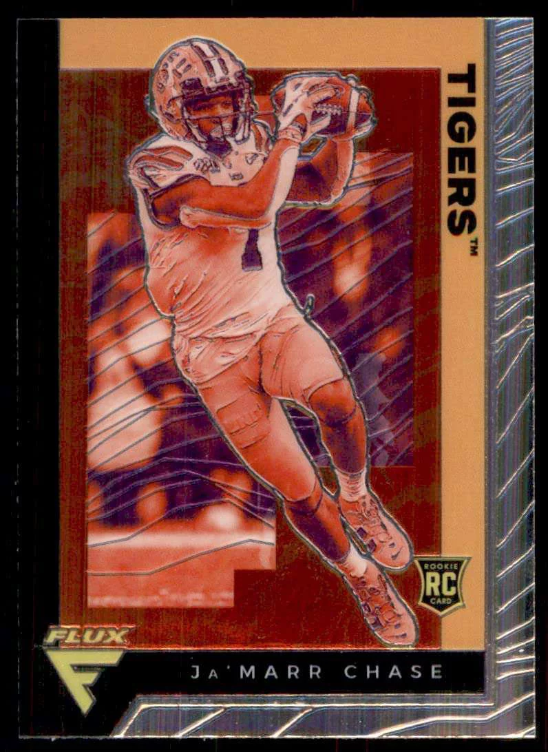 NFL 2021 Panini Chronicles Flux Draft Picks Ja'Marr Chase Trading Card #236 (Rookie)