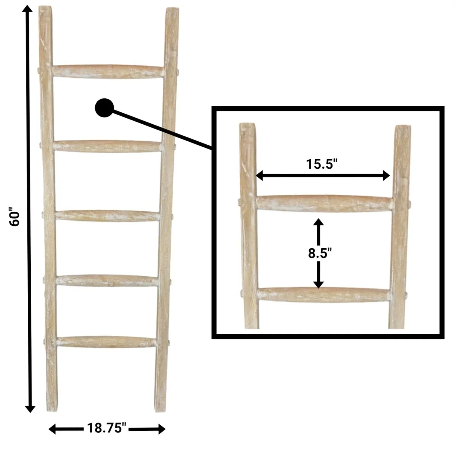 Rustic Blanket Ladder