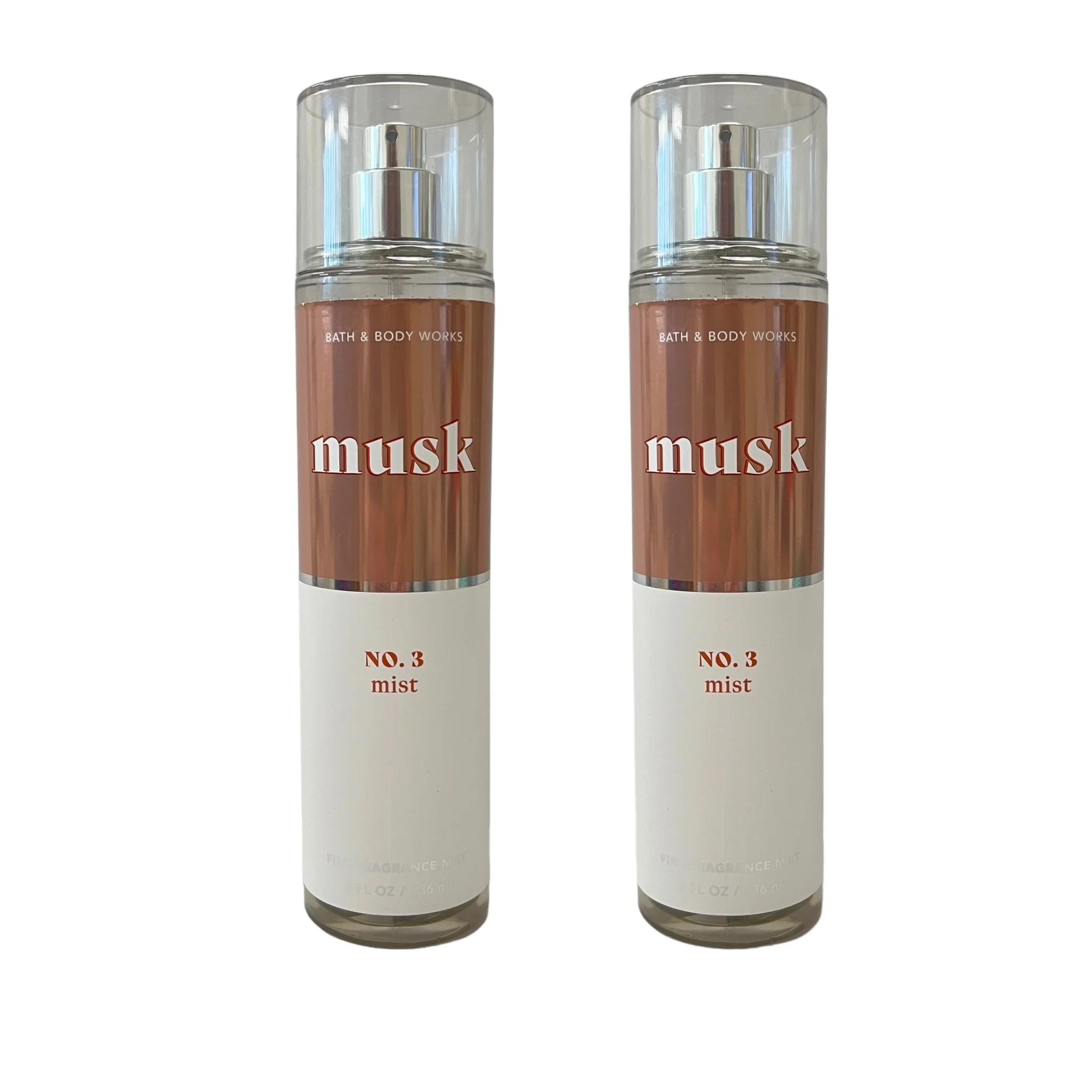 Bath & Body Works Musk No 3 Fine Fragrance Mist 8 fl oz 2 Pack