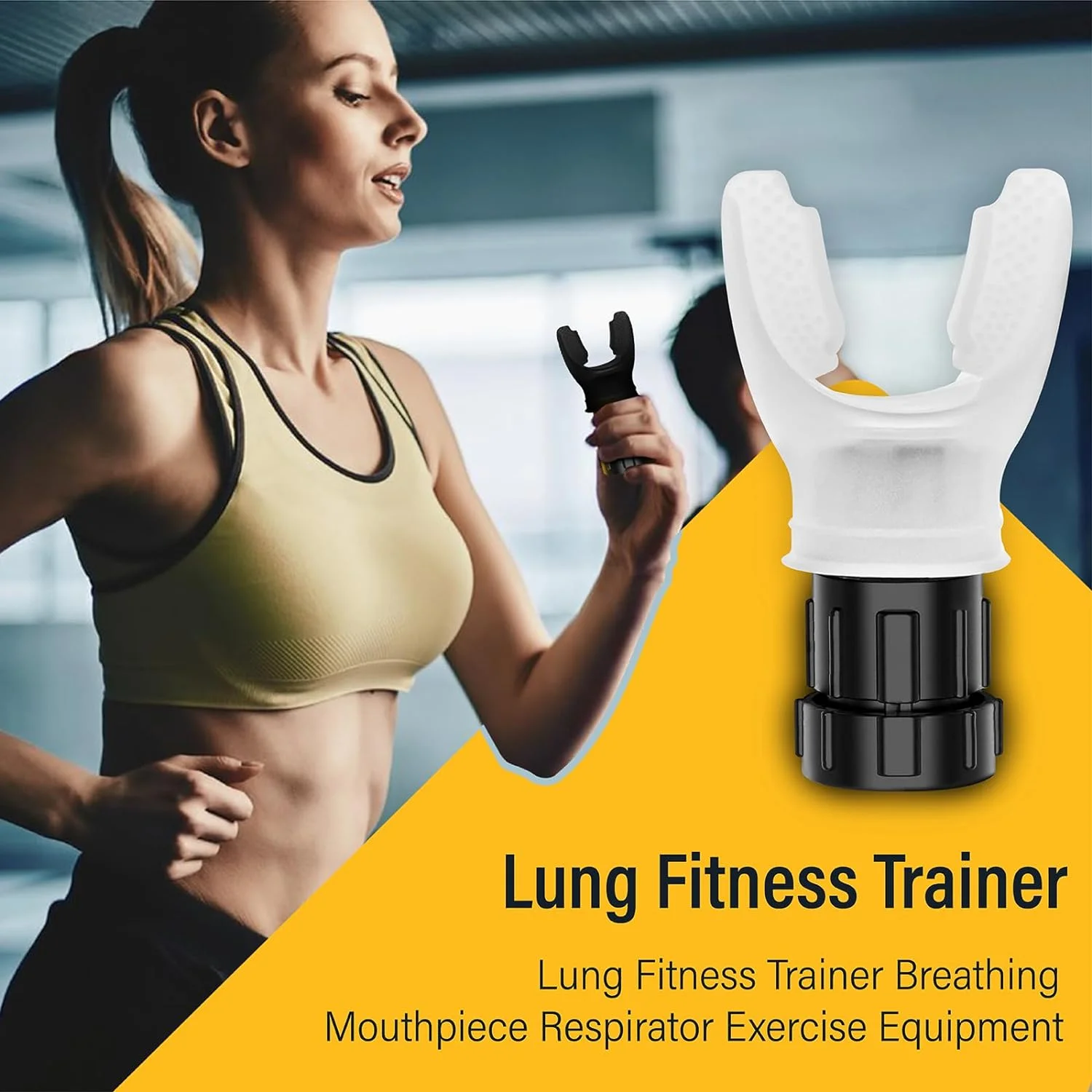 Your Respiratory Muscles Anywhere with Our Portable Lightweight Lung Exerciser - Compact Silicone Breathing Exercise Device for Adults
